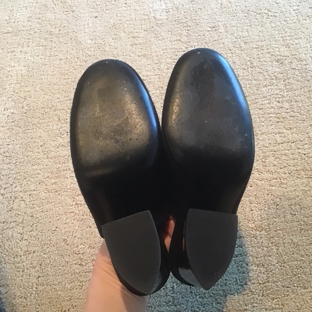 Mercedes Castillo Abia Black Suede Chunky High Heels Mules 6.5 36.5‎ LN - Picture 6 of 6